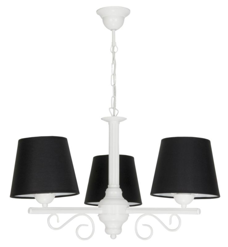 Lampa wisząca EDYLIT czarne abażury retro vintage 3xE27 NOMADA NEGRO 14-762 1 szt.
