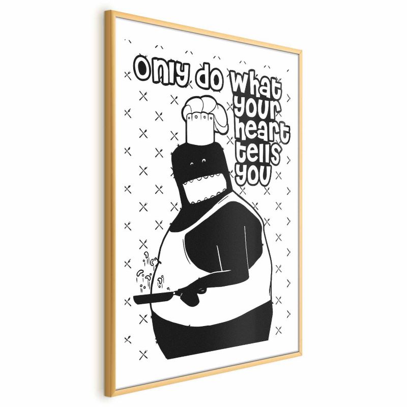 Plakat Artgeist Motto 40x60 cm z ramą złotą 1 szt