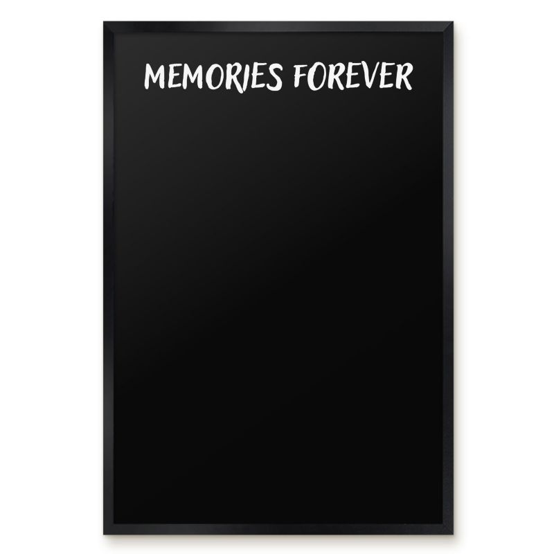 Tablica Magnetyczna Do Notatek Tulup 40x60 cm Memories forever 5 - Czarna rama Do salonu, sypialni 1 szt.