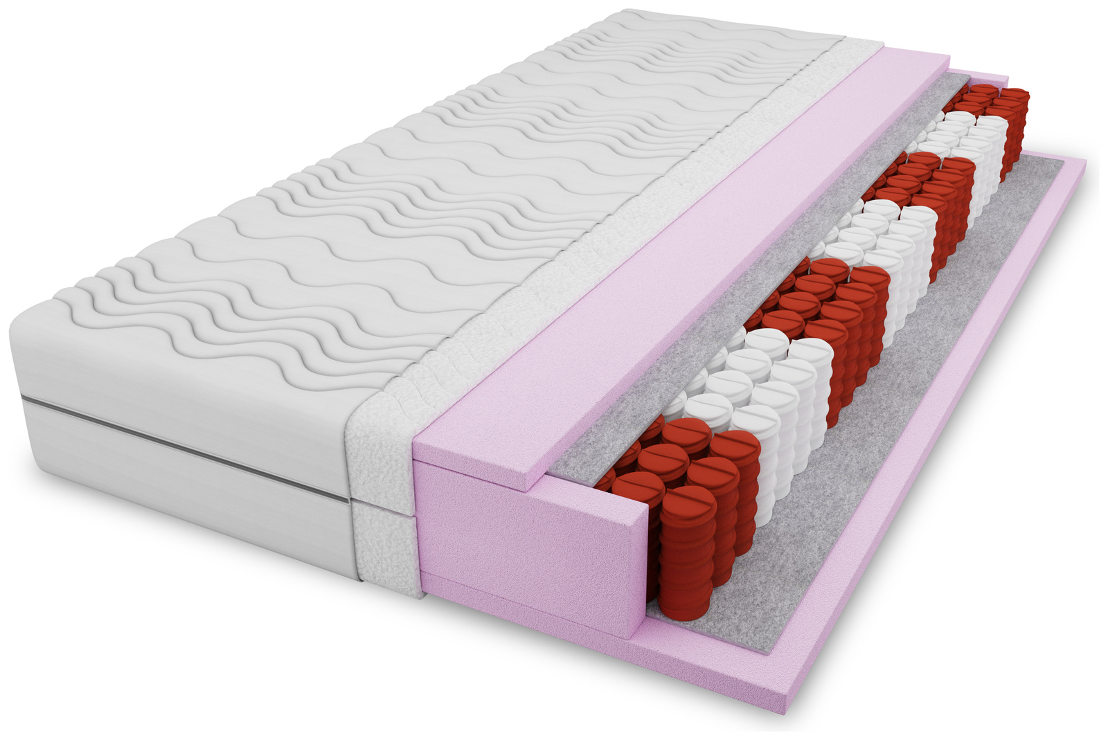 Hipoalergiczny materac pocket 120x200 cm SPRING