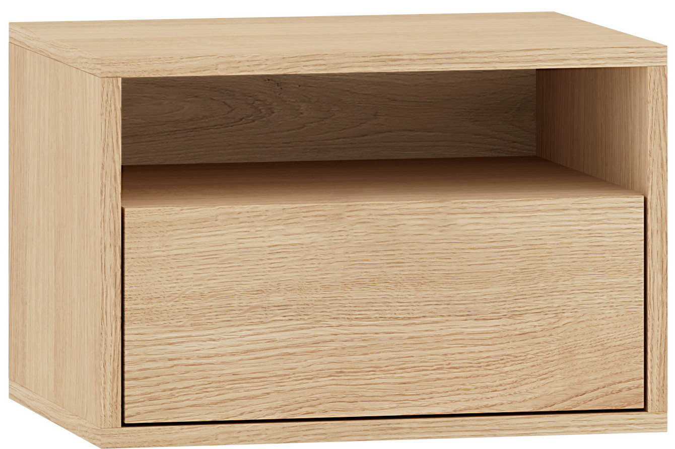 Szafka nocna wisząca z półką 45 cm dąb mavelie RIANO