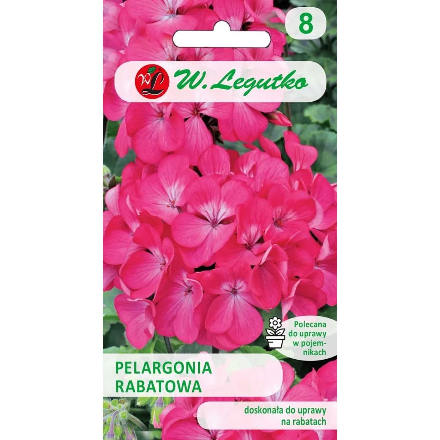Legutko Pelargonia rabatowa Gama F1 różowa 0.05g