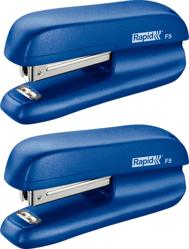 2x Zszywacz Rapid mini F5, do 10 kartek, niebieski