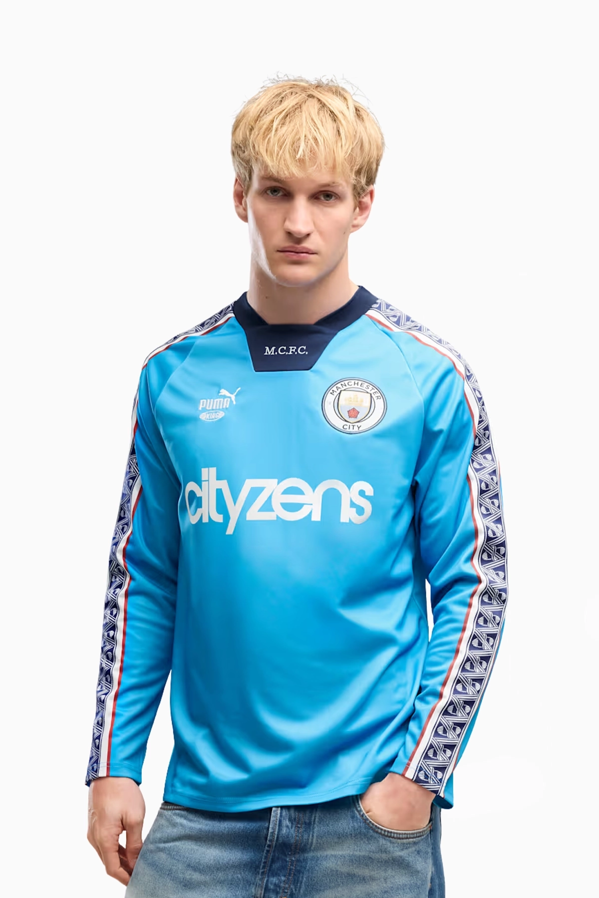 Koszulka z długim rękawem Puma Manchester City 26/27 KING - Błękitny