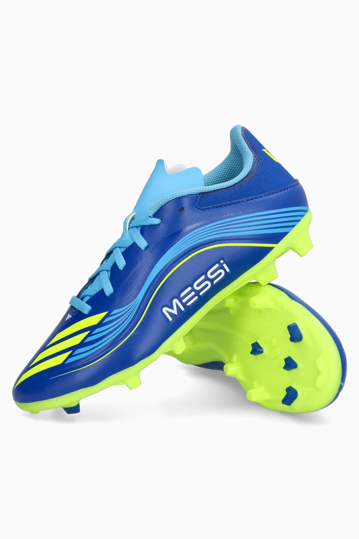 Korki adidas F50 League Messi FG/MG Junior - Niebieski