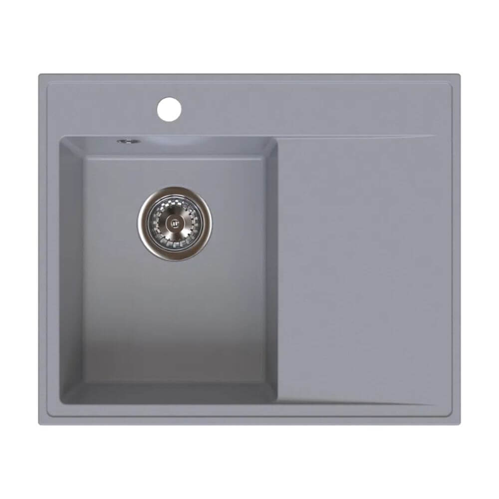 Ferro Stampo zlewozmywak granitowy 60x50 cm szary DRGS-L/50/60GA