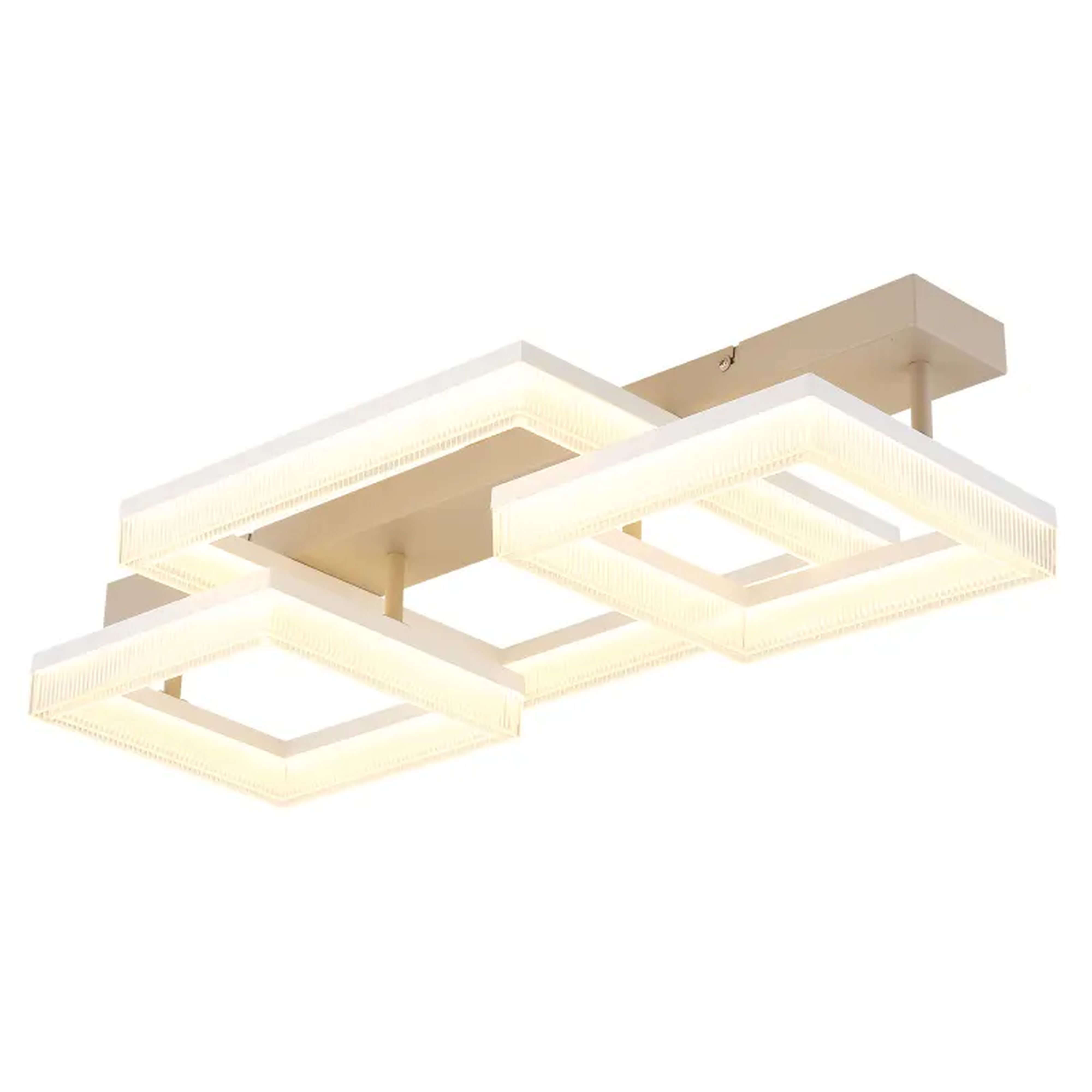 Globo Lighting Zara lampa podsufitowa 3x40 W biała-piaskowa 48047D2