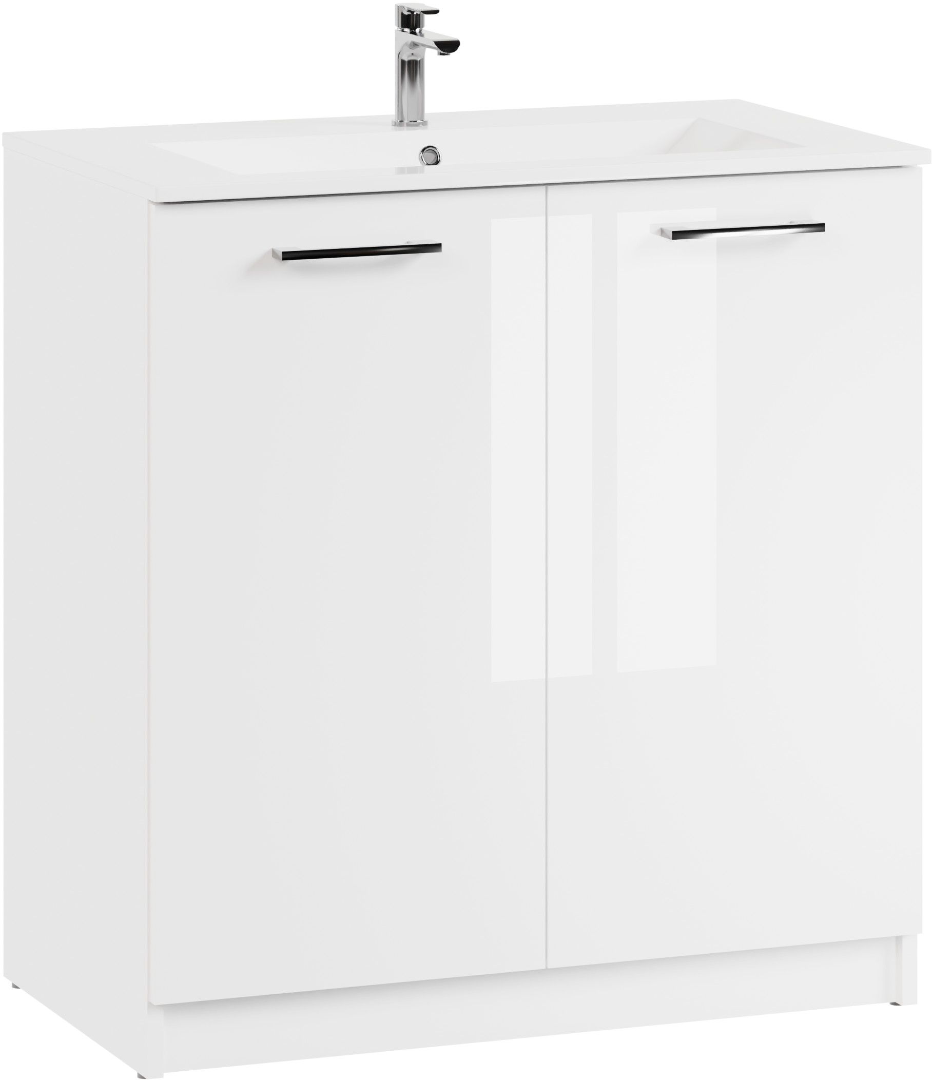 Astor Neo umywalka z szafką 81 cm białą AM-LEU-810-27