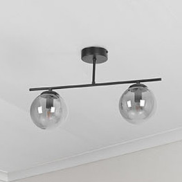 Kaja Gamma lampa podsufitowa 2x10 W czarna-grafitowa K-5168