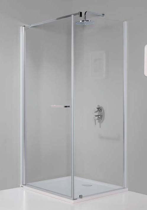 Sanplast Prestige III KNDJ/PRIII-80x90-S smW0 kabina prysznicowa 80x90 cm prostokątna srebrny mat/szkło przezroczyste 600-073-0120-39-401