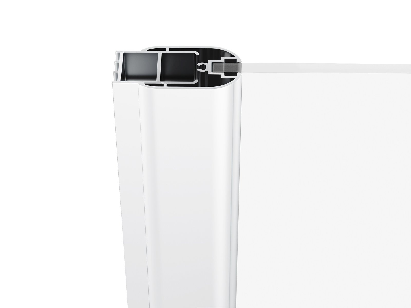 Ravak Chrome CSD1-80 drzwi prysznicowe 80 cm wnękowe biały mat/szkło przezroczyste 0QV40E00Z1
