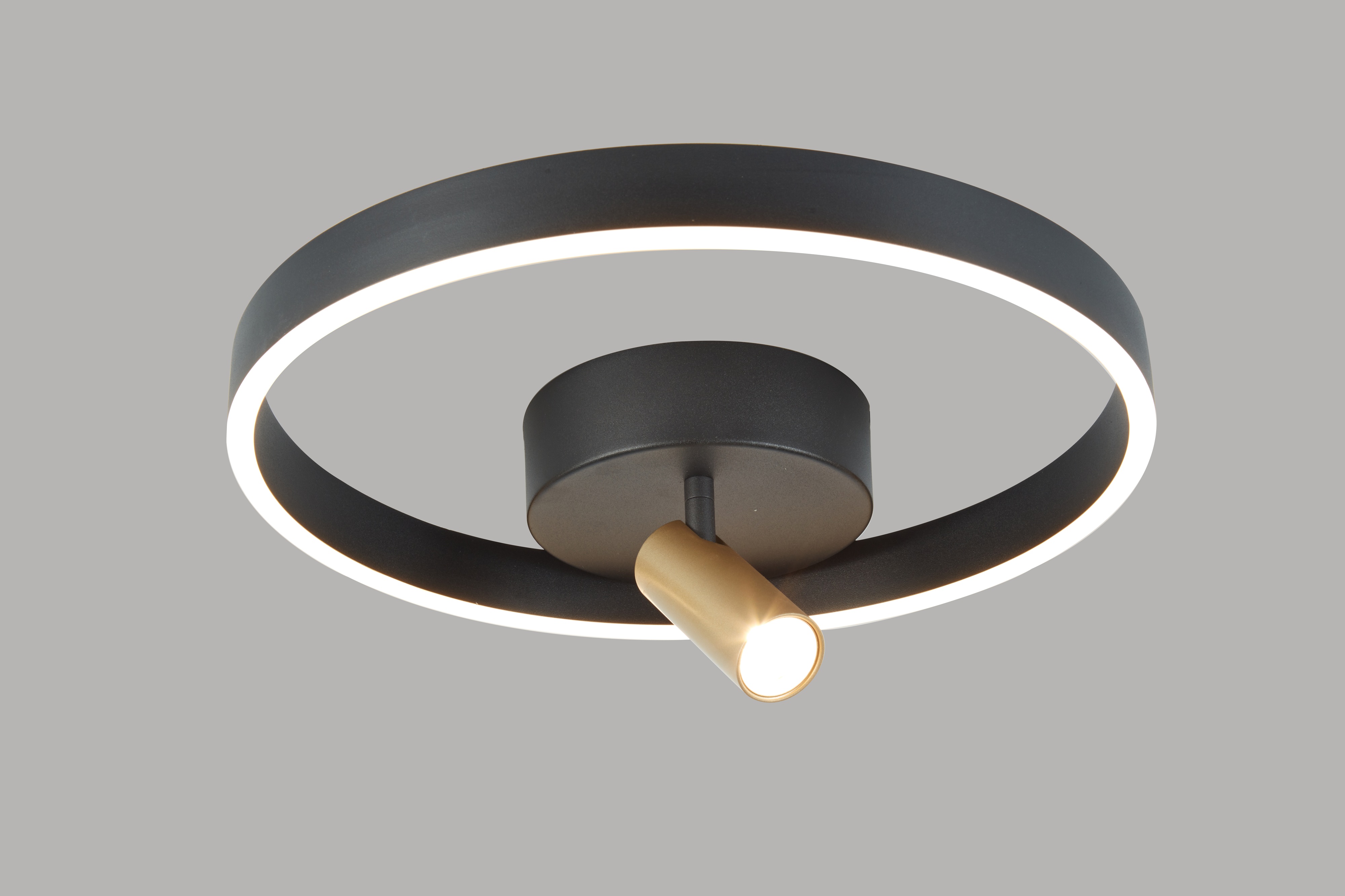 Aviano Pignano lampa podsufitowa 2x18 W czarna-złota 9206-0110