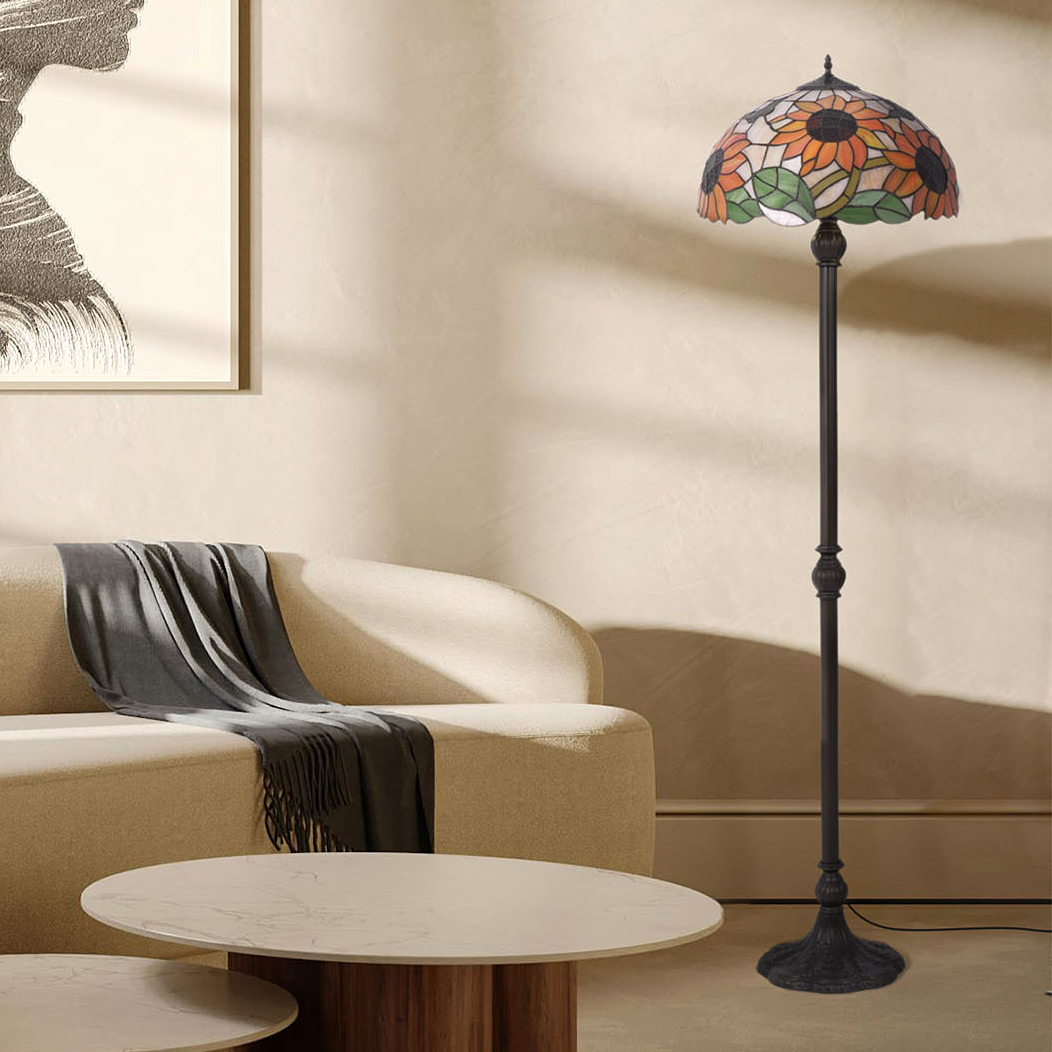 Kaja Sunflower lampa stojąca 2x20 W multikolor K-F16814
