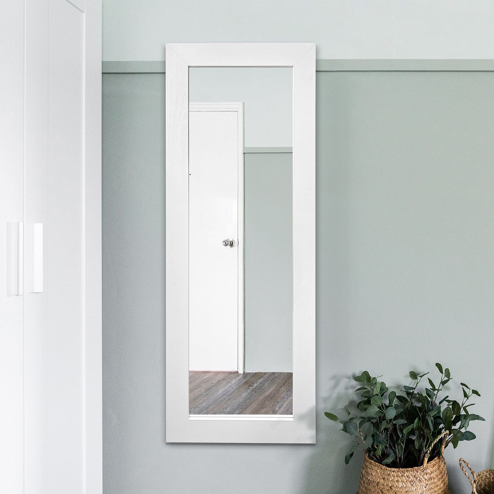 Styler Jyvaskyla lustro 56x148 cm prostokątne biały LU-12405 - Wysyłka w 24h