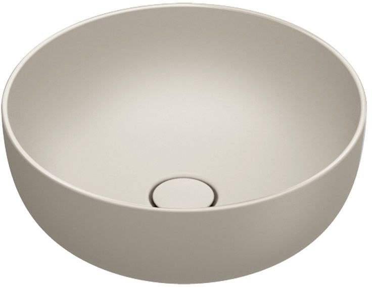 Catalano Sfera umywalka 42x42 cm okrągła nablatowa satin sabbia 0523430029