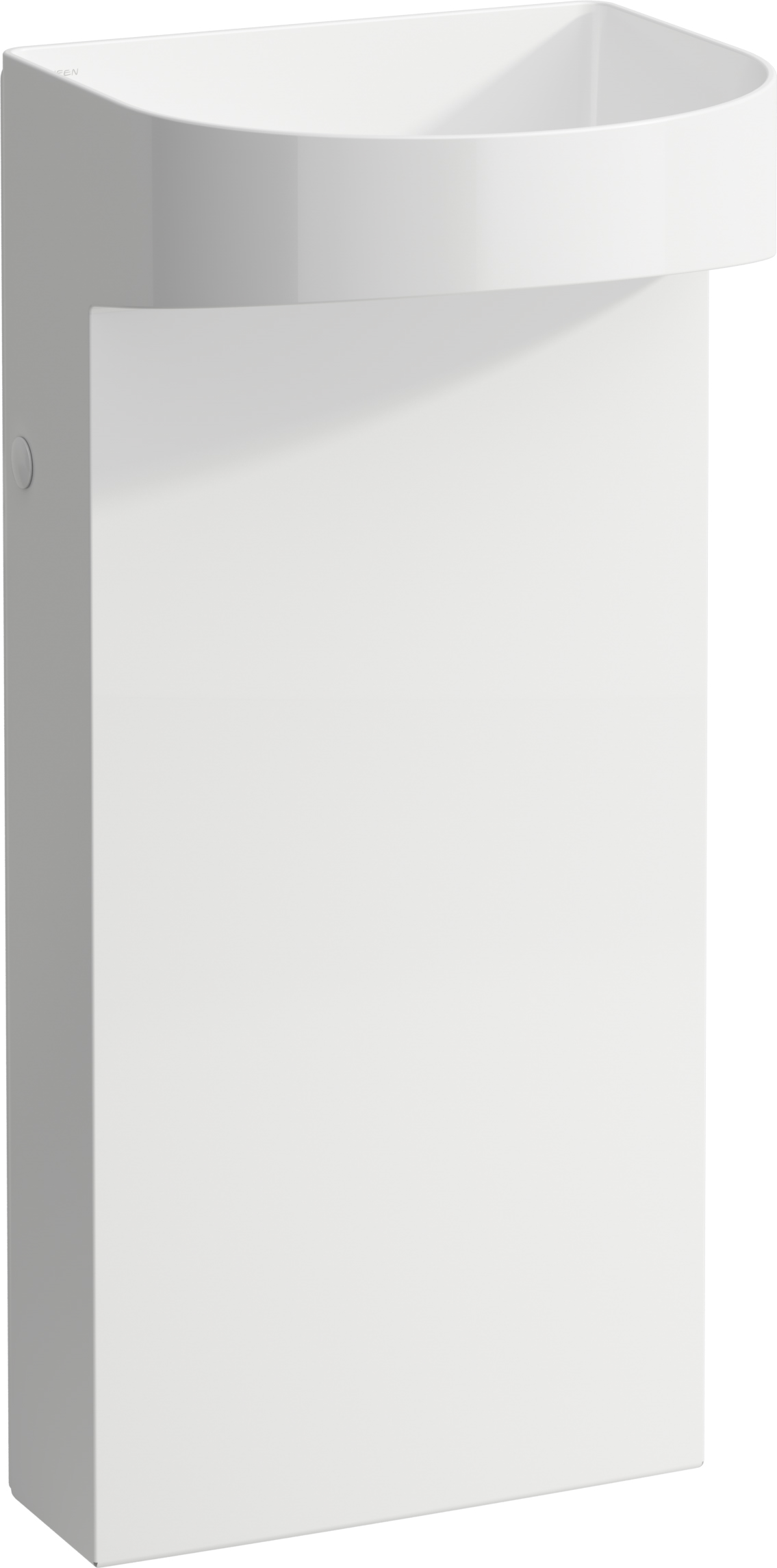 Laufen Sonar umywalka podłogowa 41x38 cm półokrągła wolnostojąca biała H8113414001121
