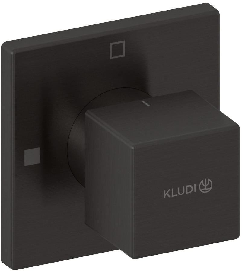 Kludi Decus element zewnętrzny zaworu podtynkowego czarny szczotkowany 54847N275