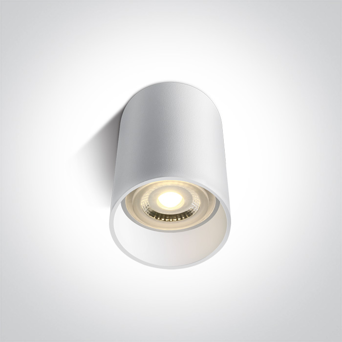 One Light Likowrisi lampa podsufitowa 1x10 W biała 12105E/W