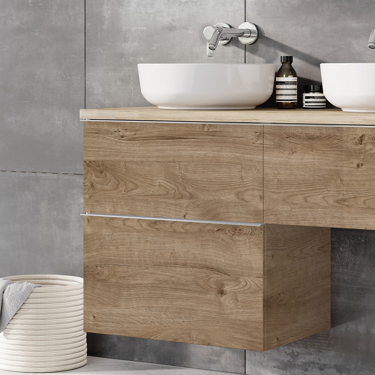 Elita Look szafka 60x44,9x63,5 cm podumywalkowa wisząca dąb canela RE080601027050