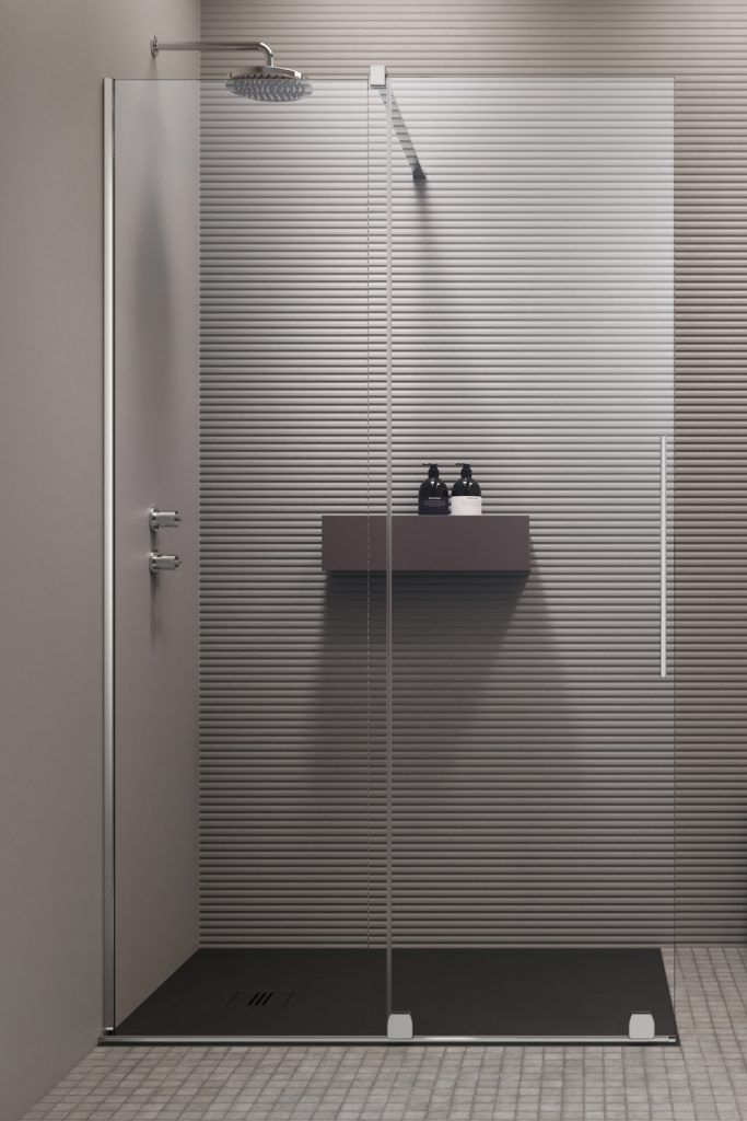 Radaway Furo Walk-In drzwi prysznicowe 68,8 cm prawe chrom/szkło przezroczyste 10106688-01-01R