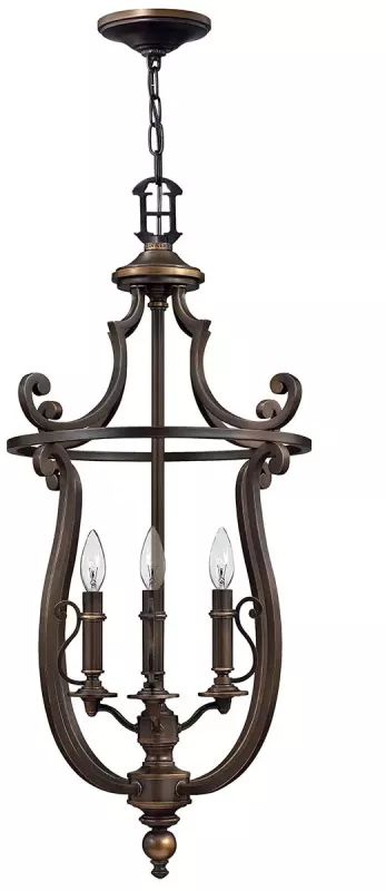 Elstead Lighting Plymouth lampa wisząca 4x40 W brązowa HK-PLYMOUTH4-P