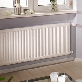 Purmo Compact grzejnik płytowy 90x140 cm podłączenie boczne biały C21 900x1400