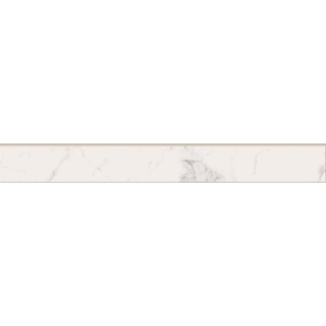 Gres szkliwiony cokół IKARUS white mat 7,2x59,8 gat. I