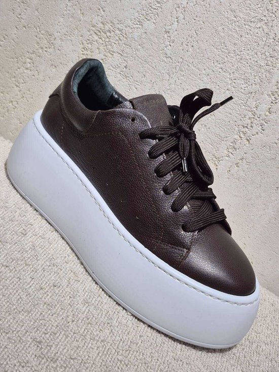 Sneakers SN704 - 1 Brąz