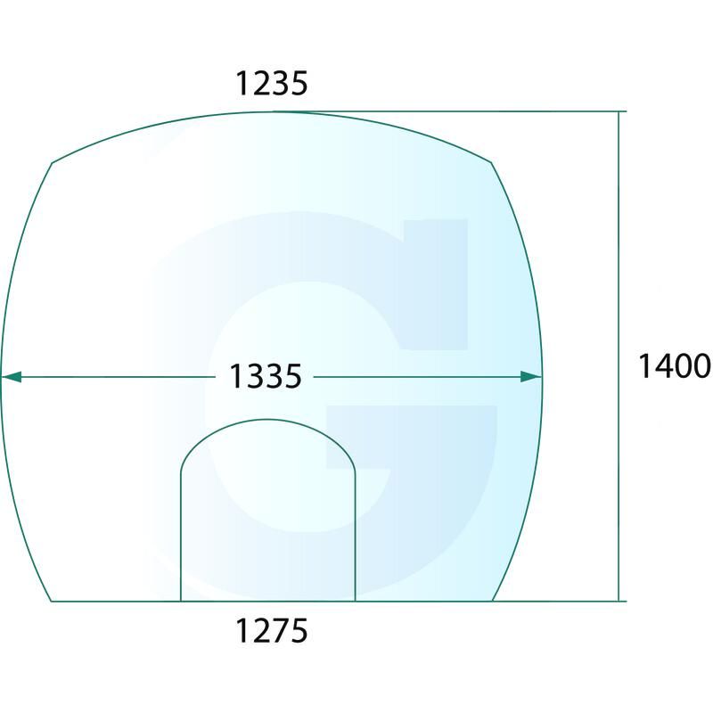 Szyba przednia Fendt 800 900 G931812041010