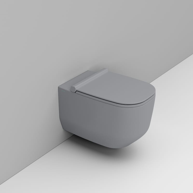 Darmowa Dostawa - Miska WC wisząca bez kołnierza szary Ceramica Dolomite Alba D502545