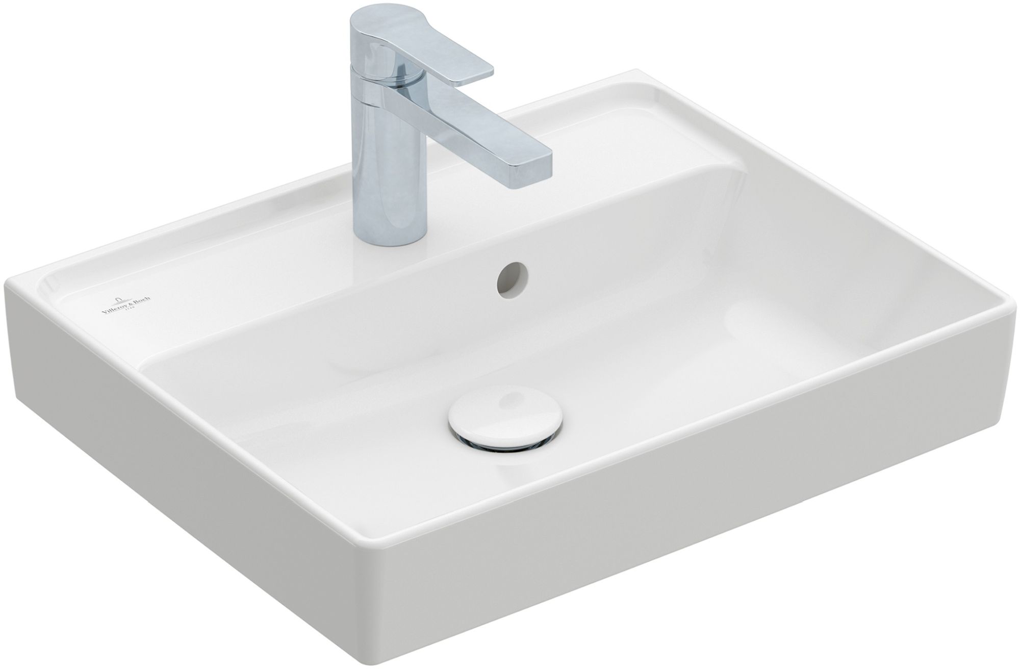 Darmowa Dostawa - Umywalka 50x40 cm prostokątna ścienna-meblowa biała Villeroy & Boch Collaro 43345GR1