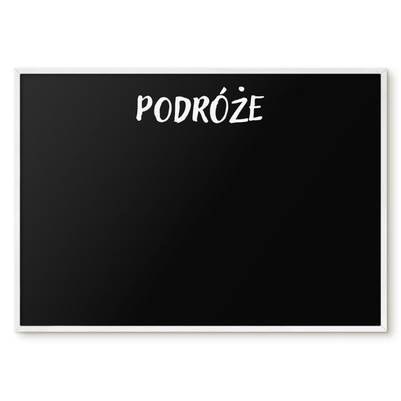 Tablica Magnetyczna Wielofunkcyjna Ścienna Tulup 100x70 cm Podróże 5 - Biała rama Do salonu, sypialni 1 szt.
