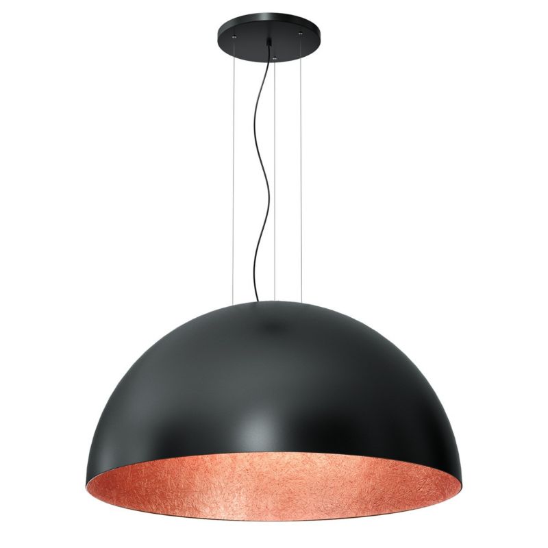 Lampa wisząca Luminex Compo czarny mat-miedziana wym: 150 x 100 x 100 cm 1xE27 x 15W 1 szt.