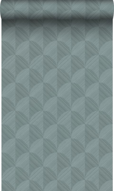 tapeta flizelinowa z ekoteksturą Origin Wallcoverings Motyw 3D szaro-niebieskim 50 x 900 cm - 1 rol.