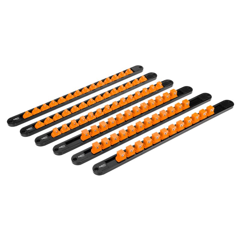 Uchwyty na nasadki NEO TOOLS 1/4", 3/8", 1/2" zestaw 6 szt. 1 kpl