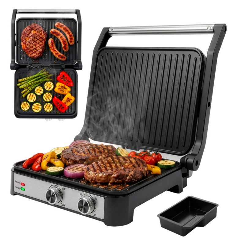 Grill elektryczny kontaktowy BERGMANN AI001 2000 W 1szt.