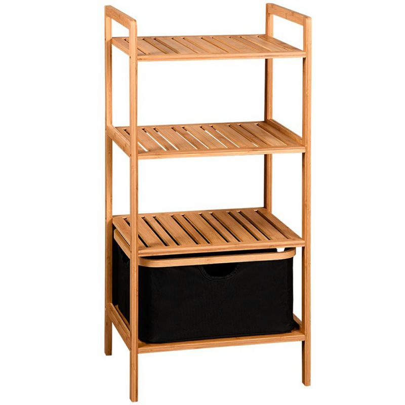 Szafka łazienkowa z koszem Kesper 44x34x94 cm brązowa 93 x 44 cm 1 szt.