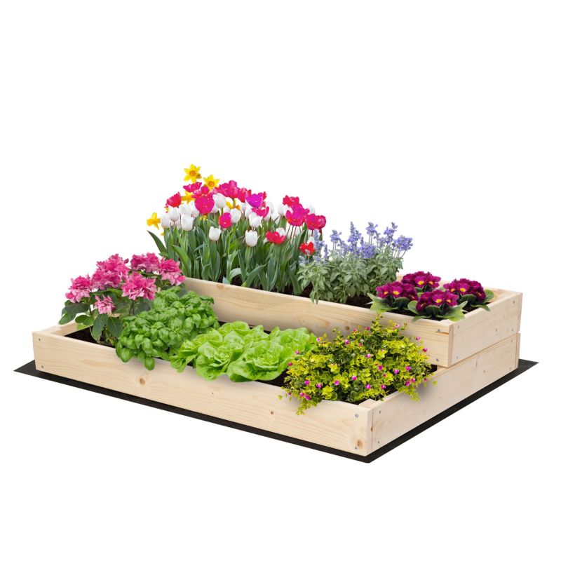 Skrzynia na warzywa MODO24 warzywnik 18x90x63 cm naturalne drewno 1 szt.