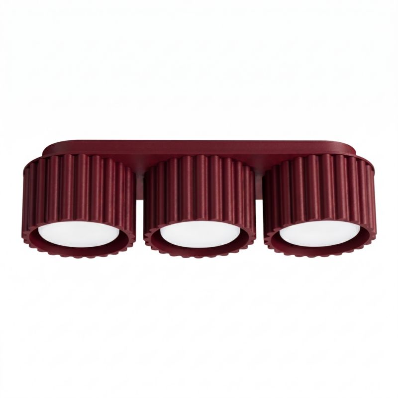 Plafon AURA 3 burgund Gx53 Sollux Lighting 1 szt.