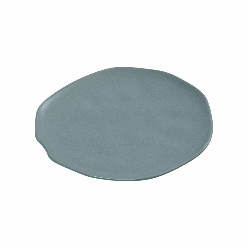 Talerz obiadowy Mare Teal Estia kamionkowy niebieski 27 cm płaski 1 szt.