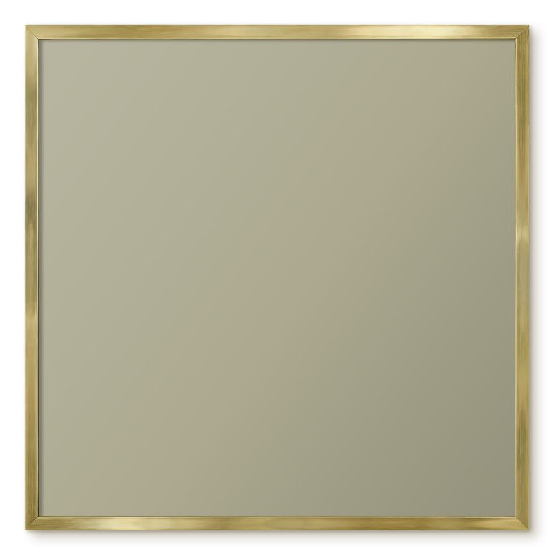 Tablica Magnetyczna Do Notatek Tulup 50x50 cm Popielaty brąz 1 - Złota rama Do sypialni, salonu 1 szt.