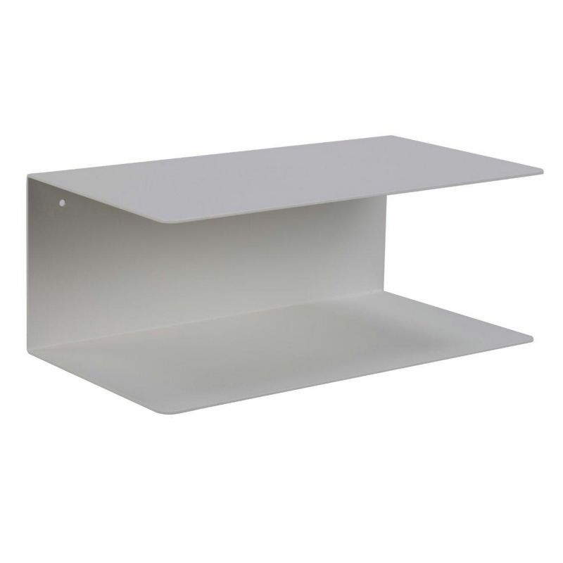 Wisząca półka ścienna Joliet Actona szara metalowa 35 x 20 x 14 cm 1 szt.