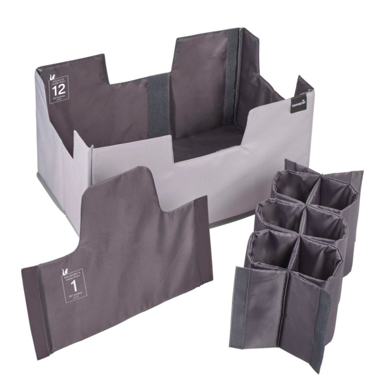 Składany organizer zestaw Keeeper NEO XL 39l , grafitowy 47 x 31.5 x 26.5 cm, do bagażnika i zakupów, 1 szt.
