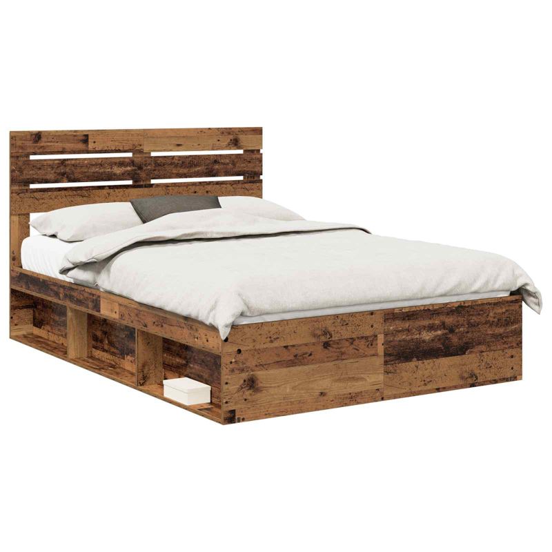 Łóżko Drewniane WaszeMeble 150x200 cm Brązowe WM-3411405 1 szt.