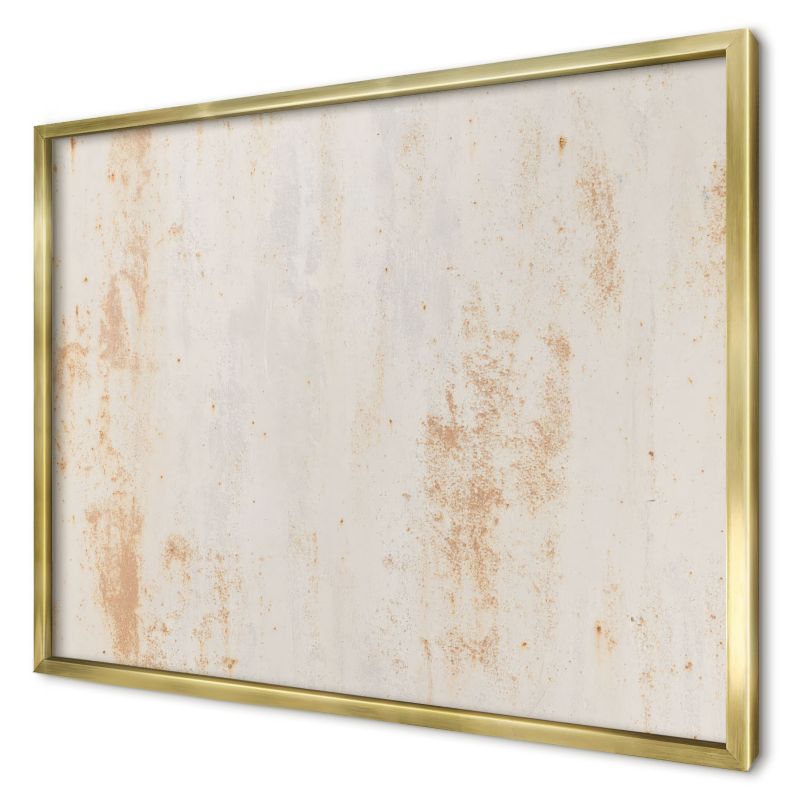 Tablica magnetyczna ozdobna Wallfluent 70x50 rdzawa tekstura w złotej ramie 1szt