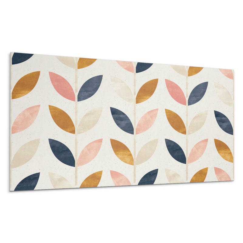 Panele samoprzylepne Wallfluent 60x30 cm Motyw liści w regularnych sekwencjach 6 szt.