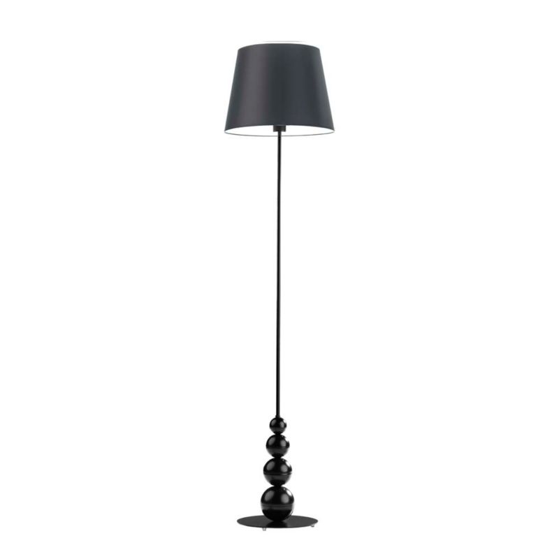 Lampa stojąca Volta Light Factory podłogowa z abażurem czarny stożek TENEZI 1 szt.