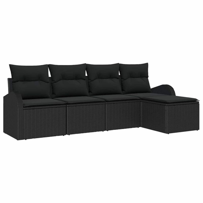Zestaw mebli ogrodowych modułowy WaszeMeble czarny z poduszkami WM-3354672 1 kpl