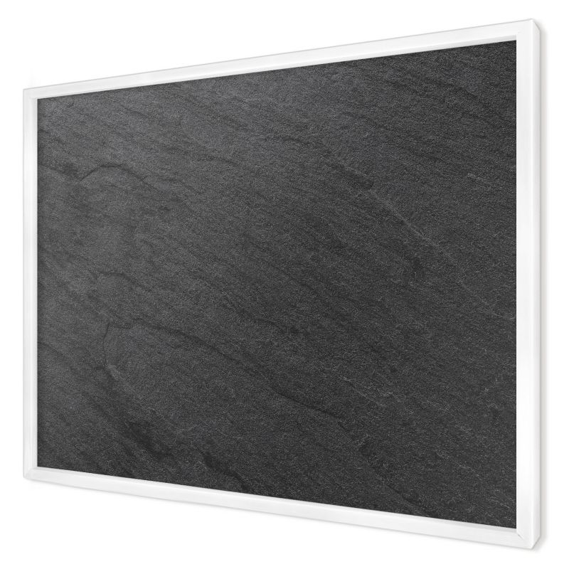 Tablica magnetyczna do salonu Wallfluent 70x50 Czarna faktura w białej ramie 1szt