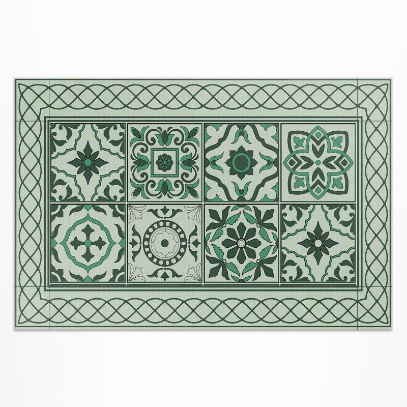 Dywan Winylowy Zewnętrzny Wallfluent 140x210 cm Hiszpański warkocz piękne płytki 1 szt.